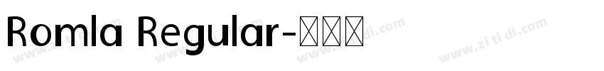 Romla Regular字体转换